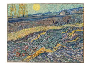 Farmer in a Field by Vincent van Gogh