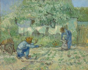 First Steps, after Millet by Vincent van Gogh