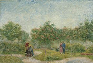 Garden in Montmartre with Lovers by Vincent van Gogh