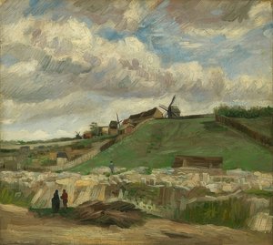 Hill of Montmartre with Quarry, Paris by Vincent van Gogh