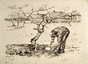 In the Orchard by Vincent van Gogh
