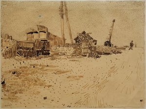 Railway Campground by Vincent van Gogh
