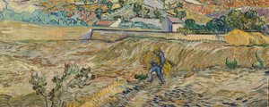 Landscape at Saint-Rémy (Enclosed Field with Peasant) by Vincent van Gogh