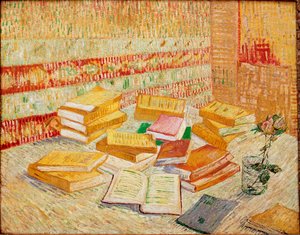 The Yellow Books or Parisian Romances. Painting by Vincent Van Gogh. Baden-Baden, private collection by Vincent van Gogh