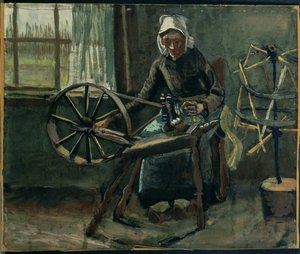 Peasant Woman Winding Bobbins by Vincent van Gogh