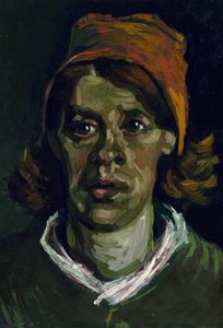 Head of a Peasant Woman with Red Hood
