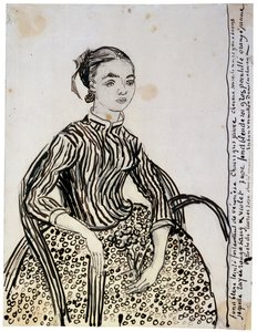 Portrait of a young Lady La Mousmé by Vincent van Gogh