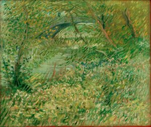 Seine Banks in Spring at Pont de Clichy by Vincent van Gogh