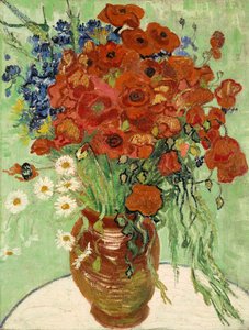 Still Life, Vase with Daisies and Poppies by Vincent van Gogh