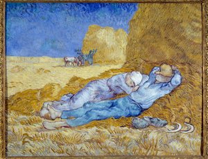 The Meridian or The Siesta (after Millet) by Vincent van Gogh