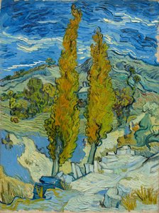 Two Poplars in the Alpilles near Saint-Rémy by Vincent van Gogh
