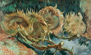 Four Faded Sunflowers