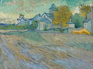 View of the Asylum and Chapel of Saint-Rémy, 1889 by Vincent van Gogh