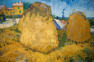 Wheat Stacks in Provence by Vincent van Gogh