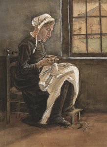 Woman Sewing