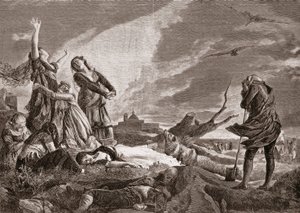 Spanish War of Independence: Funeral in La Moncloa, Madrid on May 3
