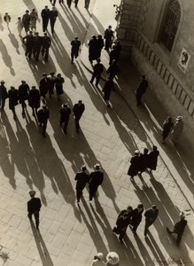 Aerial View of a Crowded Street, c.1938