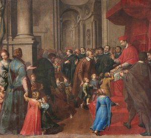 San Carlo Establishes the School of Christian Doctrine by Vincenzo and Campi Antonio Campi