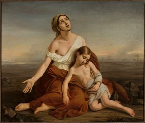 Hagar in the Desert by Vincenzo Camuccini