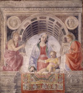 Madonna and Child with Saints John the Baptist and John the Evangelist by Vincenzo Foppa