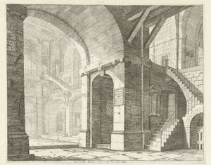 View of a High Space from a Corridor by Vincenzo Mazzi