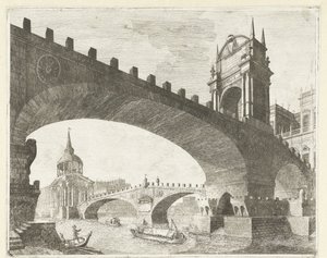 Two Bridges Over a River (Caprici di Scene Teatrali) by Vincenzo Mazzi