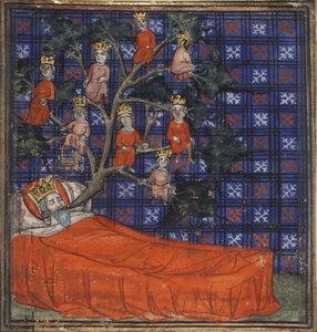The Tree of Jesse from the Bible historiale by Guiart des Moulins by Virgil Master