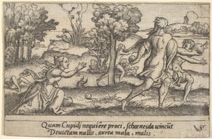 Atalanta and Hippomenes, ca. 1535-62 by Virgil Solis