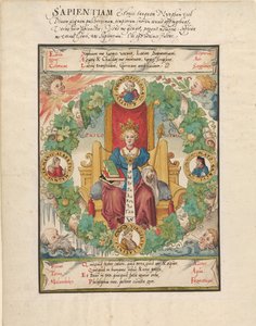 Philosophy Enthroned, mid-16th century by Virgil Solis
