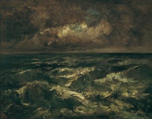 Stormy Sea by Virgilio Narcisso Díaz de la Peña