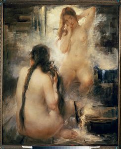 In a Steam Bath by Vitali Gvrilovich Tikhov