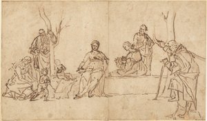 The Madonna and Child with Saints in a Landscape (Sacra Conversazione)