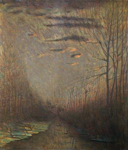 Canal at sunset