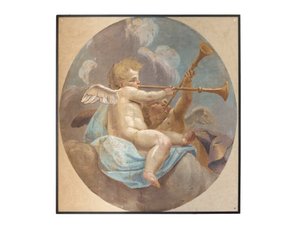 Frescos of angels, originally from St. Augustinus church