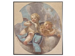 Frescos of angels, originally from St. Augustinus church