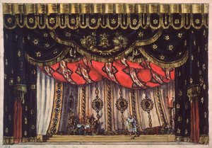 Stage Design for the Play The Destroyer of Jerusalem by Arvid Jarnefelt by Vladimir Alexeyevich Shchuko