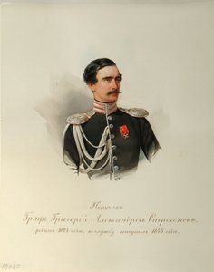 Portrait of Count Grigori Alexandrovich Stroganov by Vladimir Ivanovich Hau