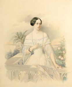 Portrait of Grand Duchess Olga Nikolaevna, 1846 by Vladimir Ivanovich Hau