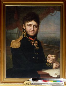 Portrait of Navigator and Officer Yuri Lisyansky (1773-1837) by Vladimir Lukich Borovikovsky
