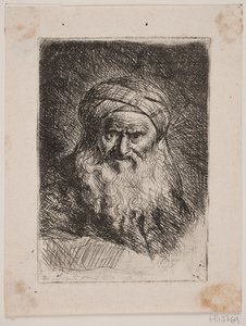 Old Man with Turban by W.A. Müller