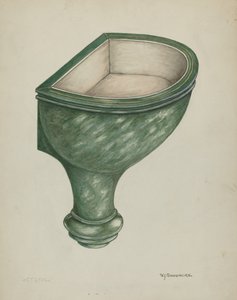 Holy Water Font, Santa Barbara by W.J. Goodacre
