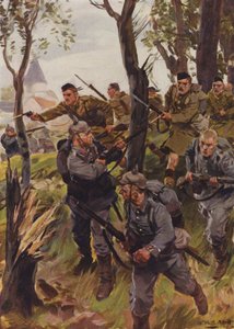 The Seaforth Highlanders rout the enemy