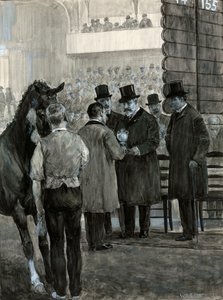 King Edward VII at the Hackney Horse Show Presenting the Cup by W.R.S. Stott