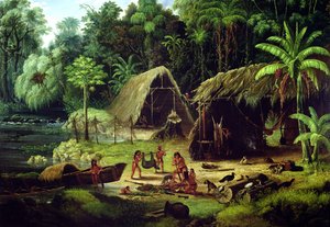 Carib Village, British Guyana, 1836