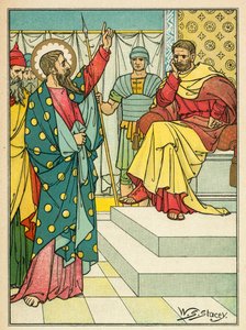 St Paul before Felix by W.S. Stacey