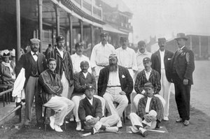 The England Test cricket XI at Nottingham, Nottinghamshire