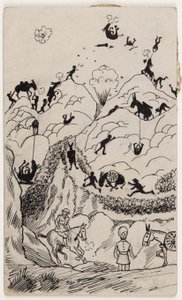 A Mountain Battery Stunt in the Balkans by W. Dawson
