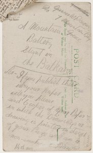 Postcard to the Editor of the Liverpool Weekly Courier, 14 August 1918