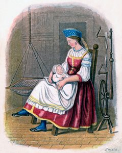 Russian Woman with Baby