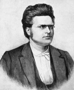 Portrait of Bjornstjerne Martinius Bjornson, Norwegian writer, poet, and playwright by John Ward Dunsmore